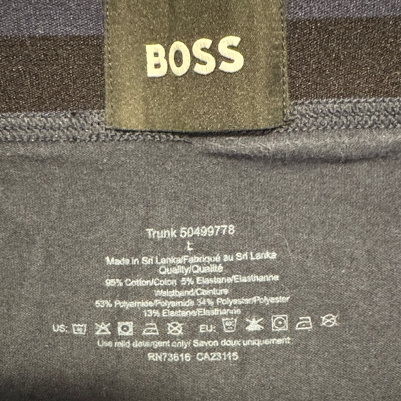 Boss Men's Boxer Briefs - dark blue, red, and brown - Picture 8 of 9